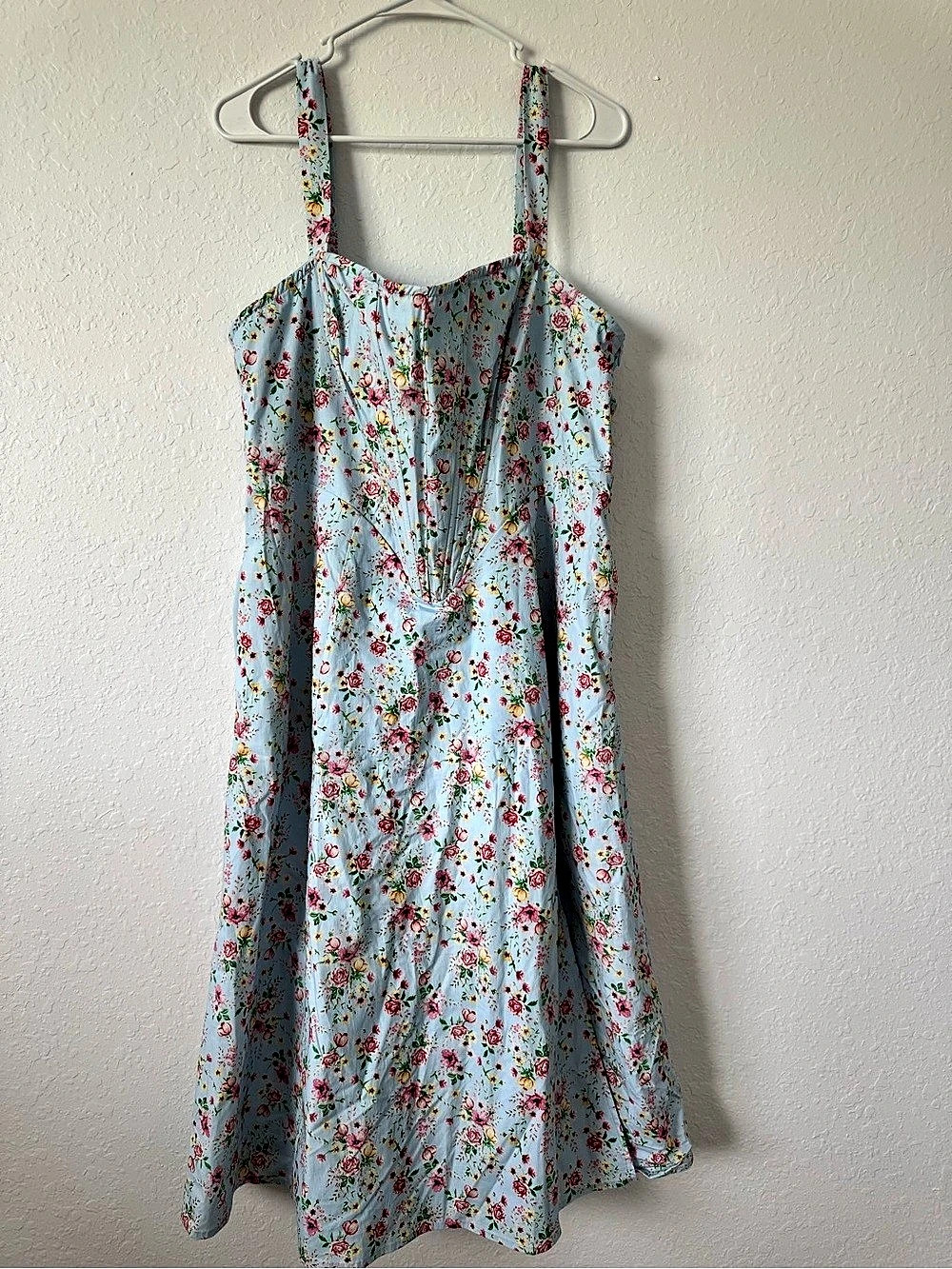 NWT Floral Corset Midi Dress